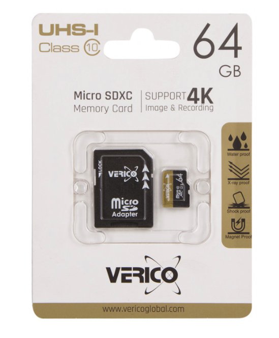 Verico Microsdxc 64gb - 64 Gb - Microsdxc - Clase 10 - Uhs-I