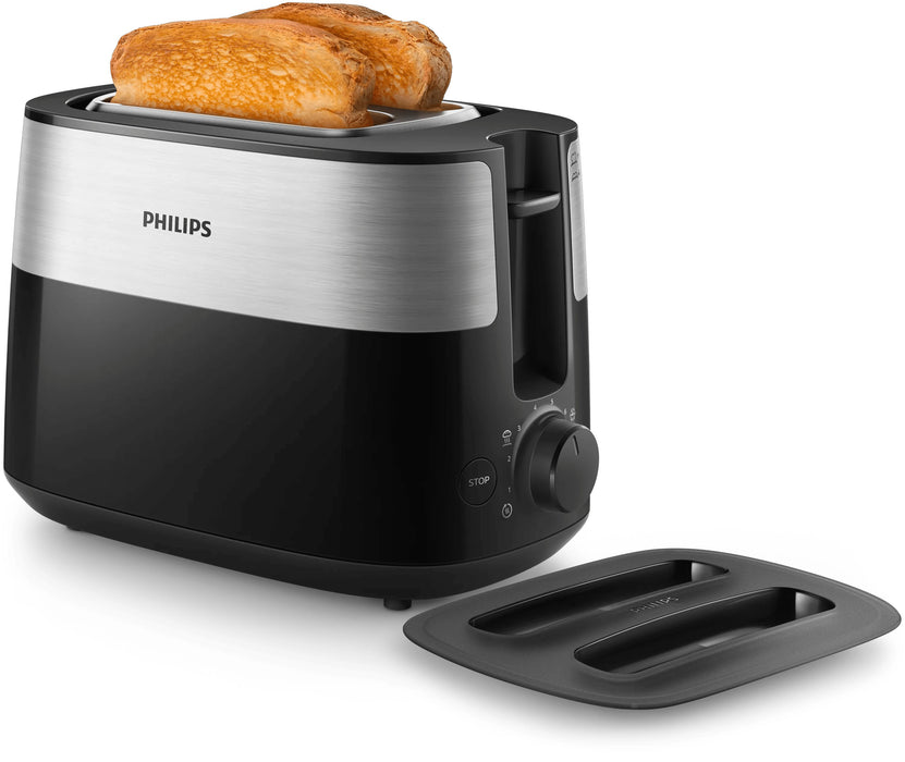 EAN 8720389013744 - Philips Daily Collection HD2517/90 tostadora 8 2 rebanada(s) 900 W Negro, Plata imagen 1