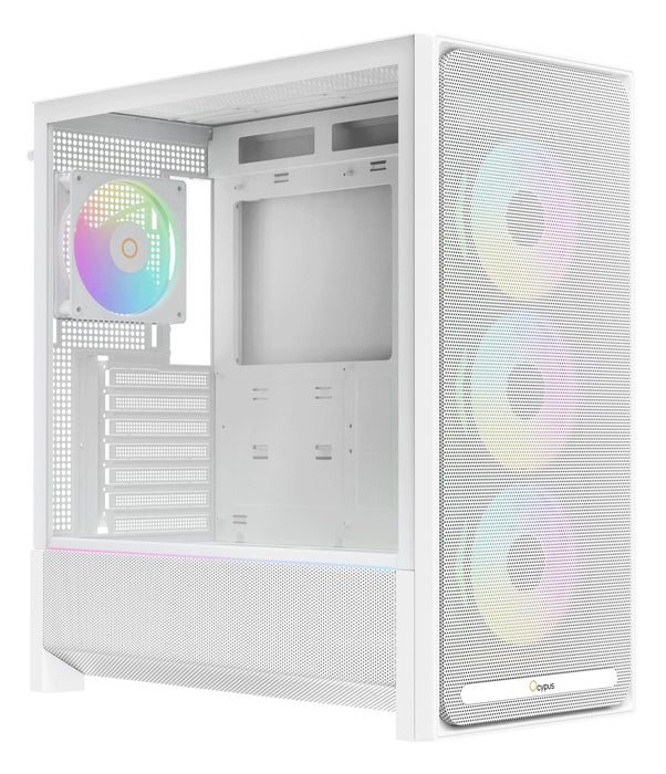 Caja Pc Ocypus Delta C70 Argb (Blanco, Panoramaglas) Delta-C70-Whg400xx-Gl