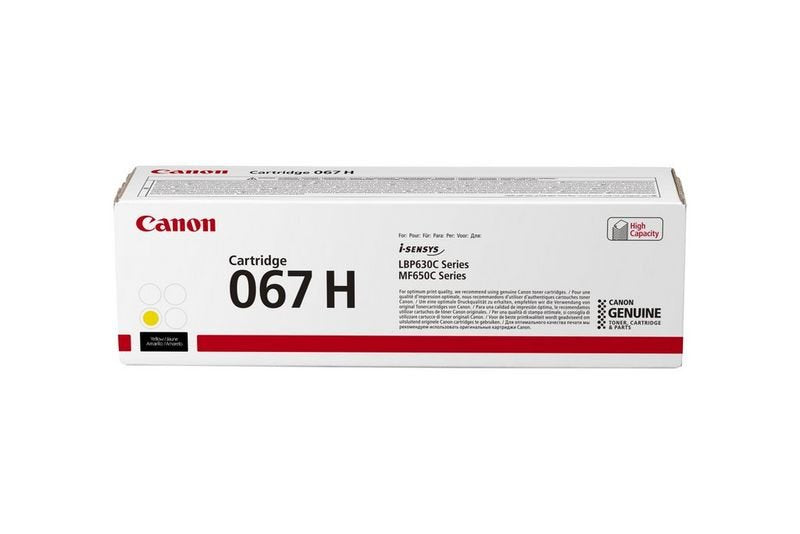 EAN 4549292187595 - Canon 067H cartucho de tóner 1 pieza(s) Original Amarillo imagen 1
