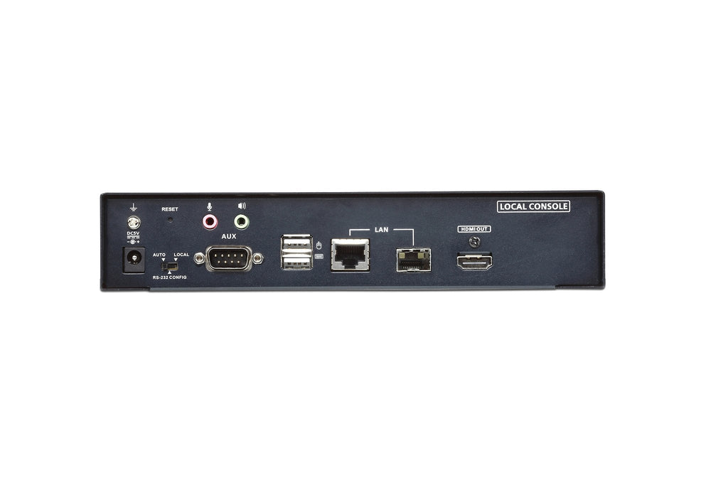 Usb 4k Hdmi Kvm Over Ip Transmitter With Local Console, Lan Redundancy (Sfp Slot), Rs-232 Control And Audio