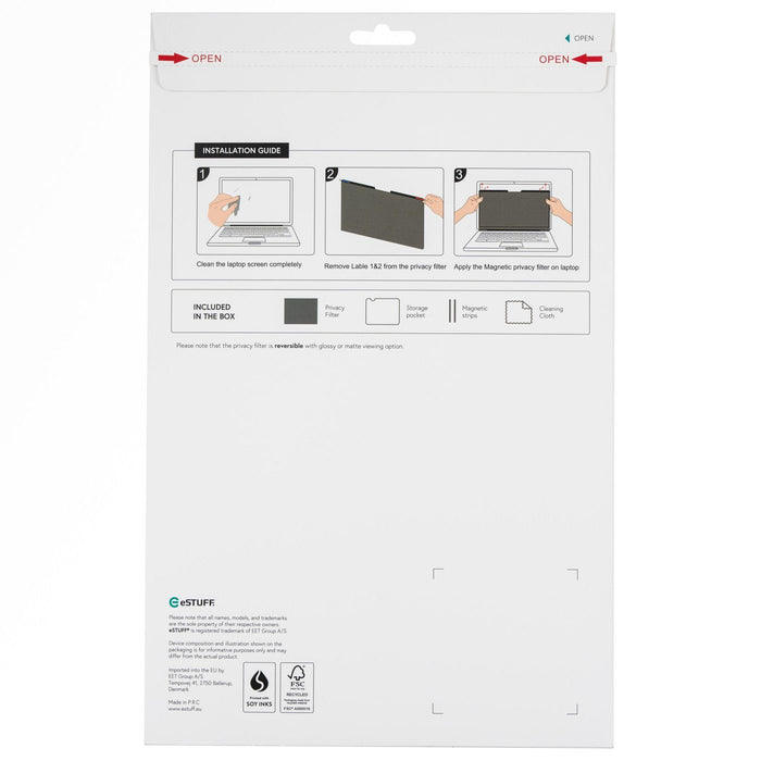 EAN 5715063385661 - eSTUFF GLBM15351204 filtro para monitor 39,6 cm (15.6") Portátil Filtro de privacidad para pantallas sin  imagen 2