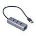 EAN 8595611702259 - i-tec Metal U3HUBMETAL403 hub de interfaz USB 3.2 Gen 1 (3.1 Gen 1) Type-A 5000 Mbit/s Gris imagen 1