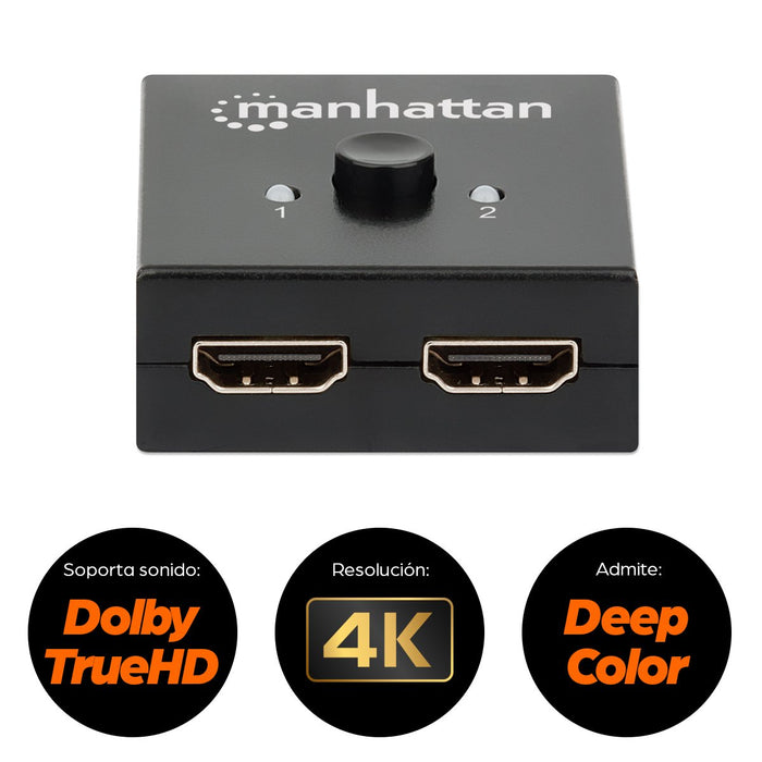 EAN 0766623207850 - Manhattan 207850 interruptor de video HDMI imagen 3