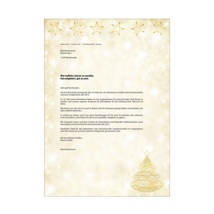 Sigel Weihnachtsbriefpapier Din A4 90 G M²