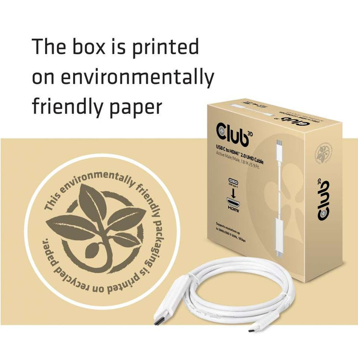 EAN 8719214470791 - CLUB3D CAC-1514 adaptador de cable de vídeo HDMI tipo A (Estándar) Blanco imagen 6