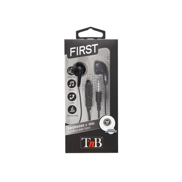 EAN 3303170072431 - T'nB KPFIRSTBK auricular y casco Auriculares Alámbrico Dentro de oído Llamadas/Música Negro imagen 2