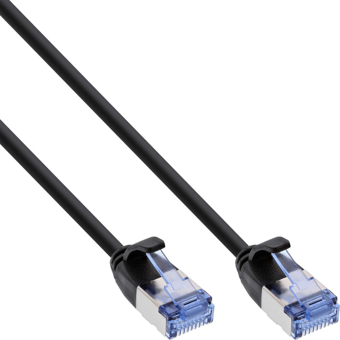 Cable De Red Inline Slim Redondo U/Ftp Cat.6a Negro 5m
