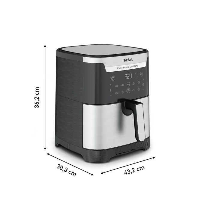 EAN 3045387248253 - Tefal Easy Fry & Grill EY801D 6,5 L Independiente 1650 W Freidora de aire caliente Acero inoxidable imagen 8