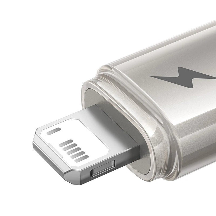 Titanium Alloy Fast Charging Cable Usb To Ip 2.4a 2m Galaxy Titanium Gold