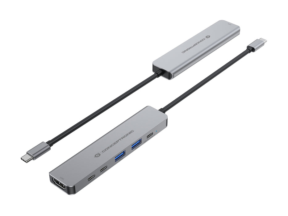 EAN 4015867241295 - Conceptronic DONN33G base para portátil y replicador de puertos Alámbrico USB 3.2 Gen 1 (3.1 Gen 1) Type- imagen 3