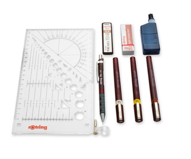 EAN 3501170699386 - Rotring Isograph Set Caja de papel imagen 2