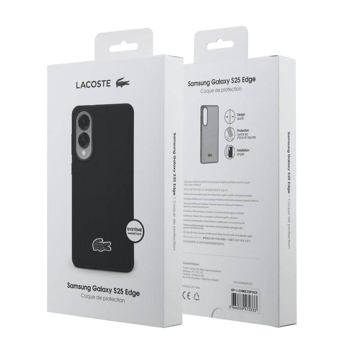 Funda Magnética Petit Piqué Lacoste Color Sinople Para Galaxy S25 Edge  Gp-Lc