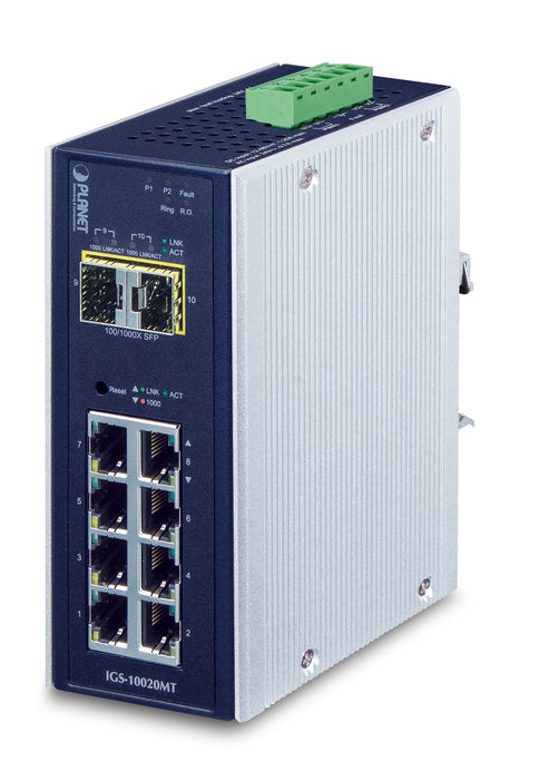 EAN 4711213688782 - PLANET IGS-10020MT switch Gestionado L2+ Gigabit Ethernet (10/100/1000) Negro imagen 1