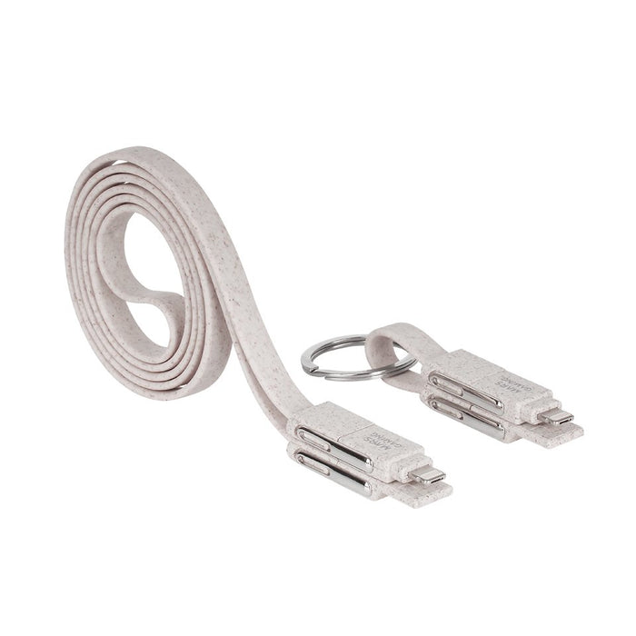 EAN 8435693103325 - Mars Gaming MCA-ECO cable USB USB 2.0 USB A/USB C USB C/Micro USB-A/Lightning Gris, Blanco imagen 1
