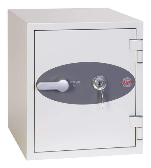 EAN 5032548003392 - Phoenix Safe Co. Titan FS1282K Caja fuerte empotrada en el suelo 25 L Acero Blanco imagen 2