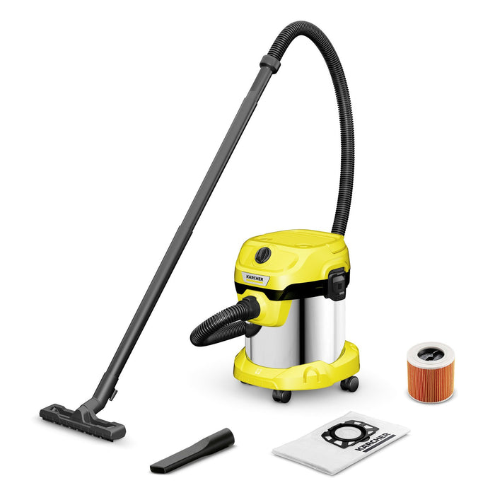 EAN 4054278923802 - Kärcher WD 2 Plus S V-15/4/18/C 15 L Aspiradora de tambor Seca y húmeda 1000 W Bolsa para el polvo imagen 1