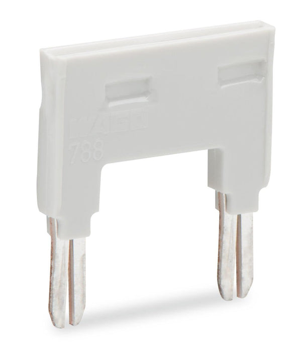 Wago 788-113 Brcker,Fr Brckungsschacht,2-Fach, Lichtgrau
