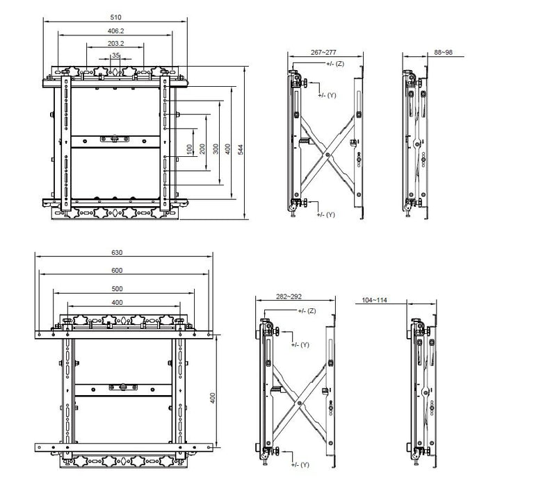 EAN 4015867207956 - Equip 650325 soporte para pantalla de señalización 139,7 cm (55") Negro imagen 5