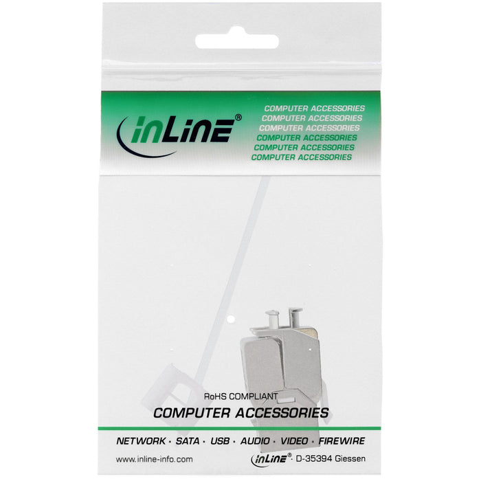 Inline Rj45 Keystone Jack Módulo Snap-In Cat.6a, Con Cubierta Antipolvo Roja