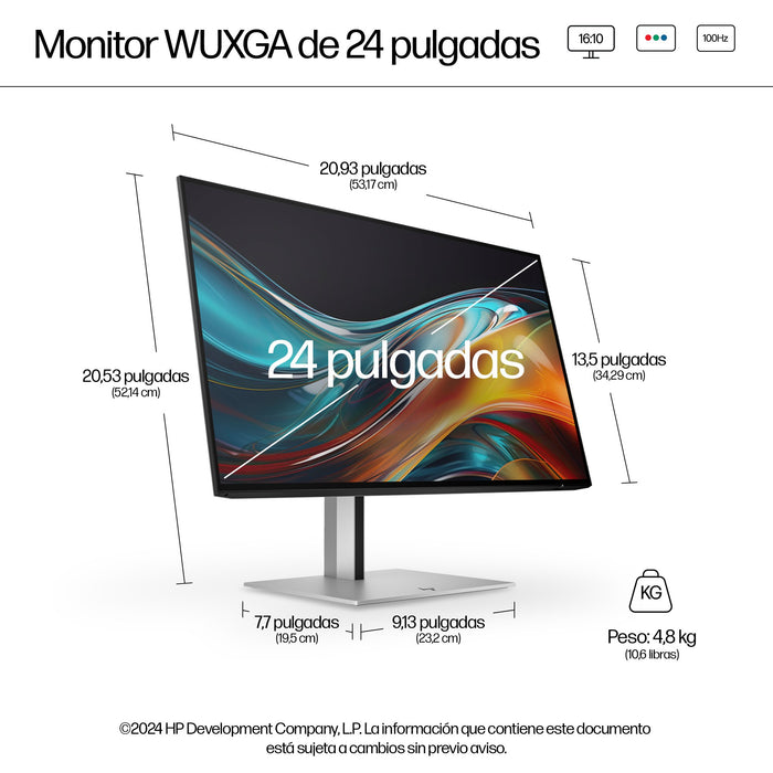 EAN 5715063476215 - HP Series 7 Pro 724pn pantalla para PC 61 cm (24") 1920 x 1200 Pixeles LCD Plata imagen 4