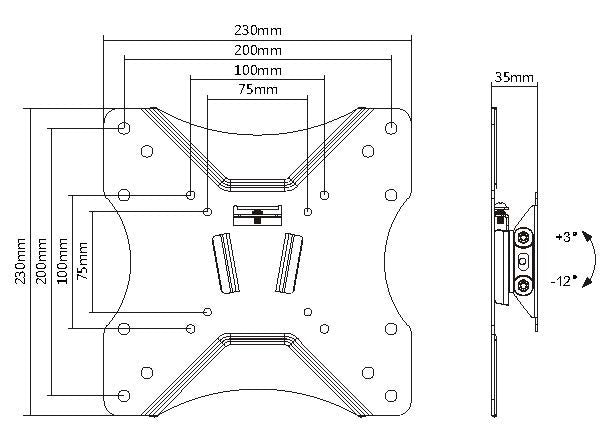 EAN 4015867198889 - Equip 650401 soporte para TV 106,7 cm (42") Negro imagen 4