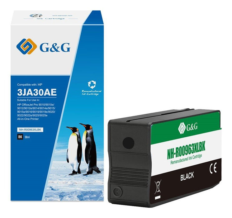 G&G Tinta Compatible Hp 963xl/ 3ja30ae Xl-Negro