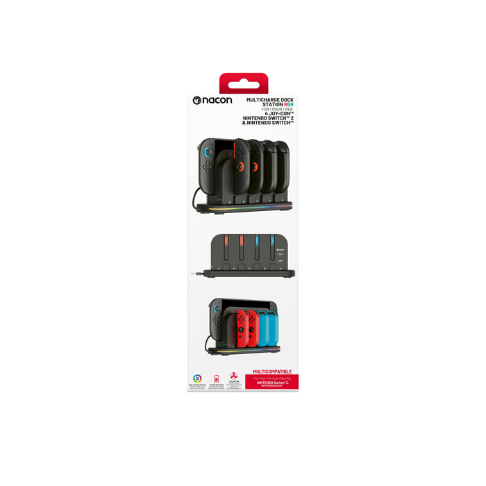 Kit Carg Rgb Para 4 Joy-Con+Venti.