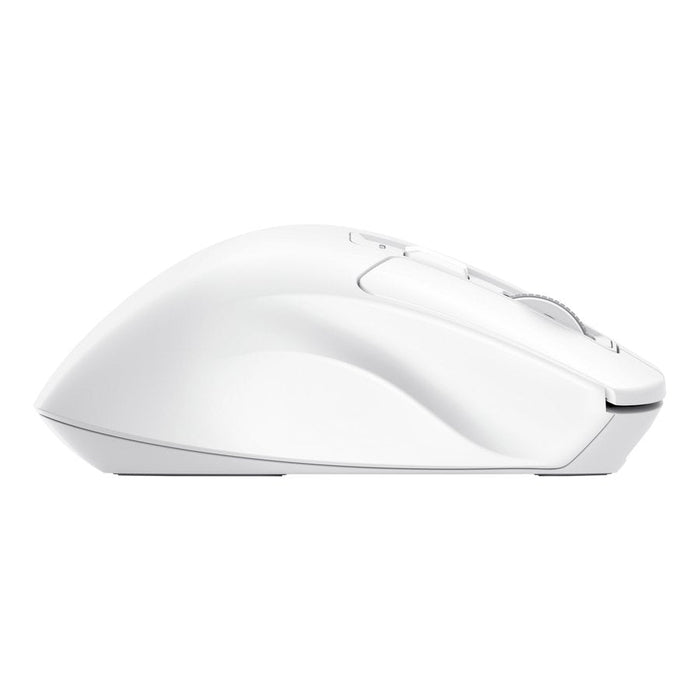 Mouse Trust Wireless Niven Bt/2.4ghz 7 Botones 800-3200dpi Recargable Color Blanco.