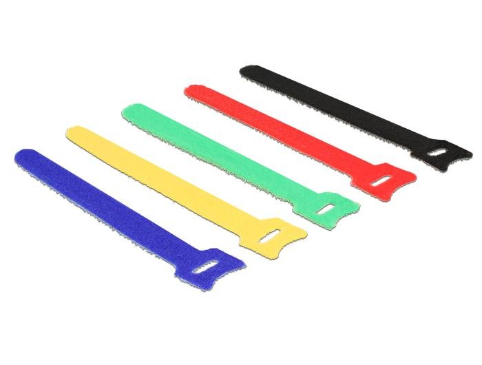 EAN 4043619186341 - DeLOCK 18634 presilla Nylon Negro, Azul, Verde, Rojo, Amarillo 10 pieza(s) imagen 1