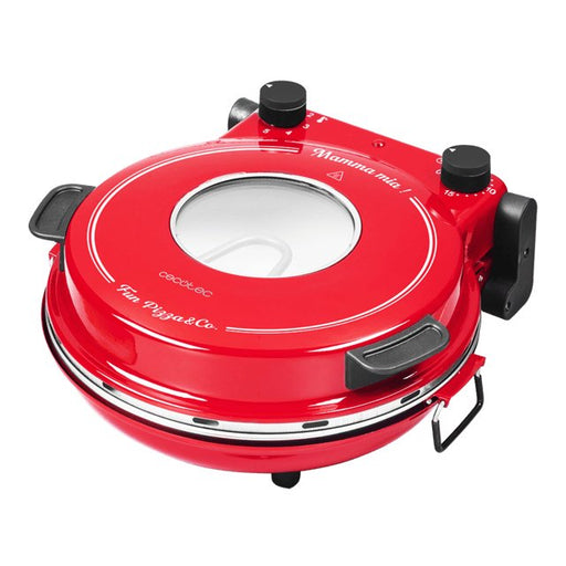 EAN 8435484038263 - Cecotec Fun Pizza&Co Mamma Mia Vista fabricante de pizza y hornos 1 Pizza(s) 1200 W Rojo imagen 1