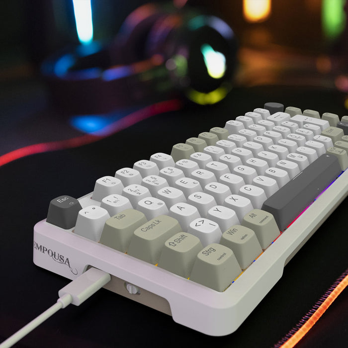 EAN 8681949016998 - Inca IKG-455 teclado Juego USB + RF Wireless + Bluetooth QWERTY Alemán Blanco imagen 5