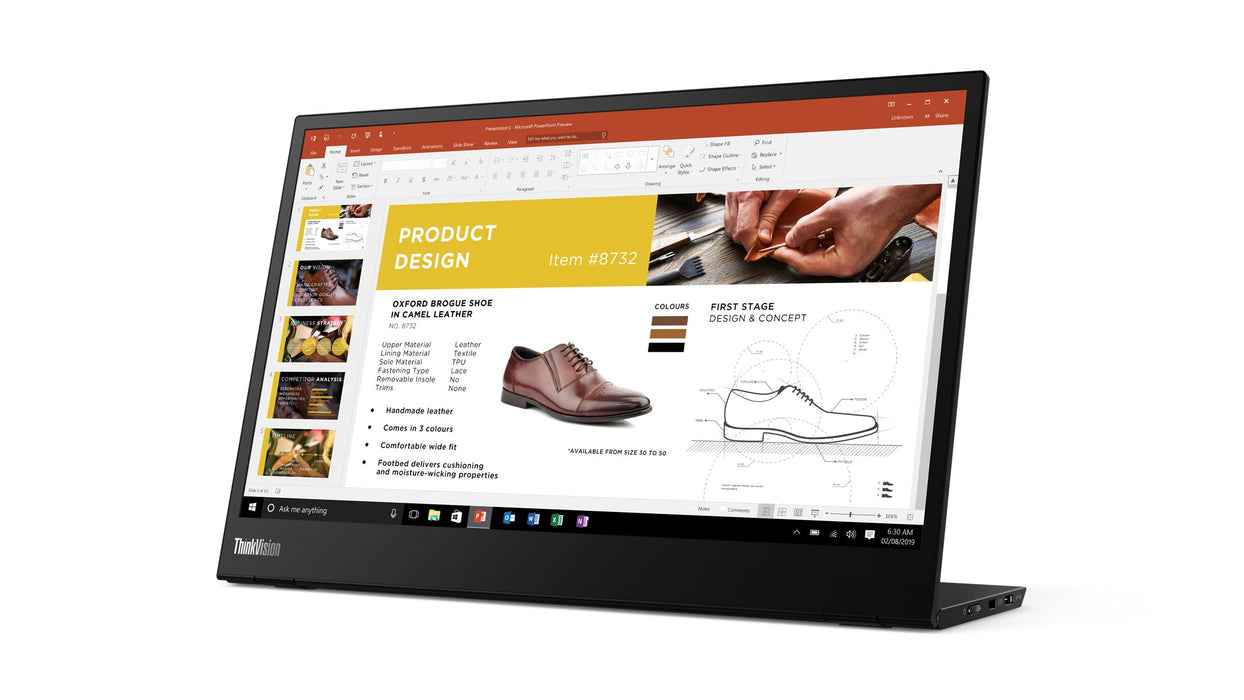 EAN 0193386077527 - Lenovo ThinkVision M14 pantalla para PC 35,6 cm (14") 1920 x 1080 Pixeles Full HD LED Negro imagen 5