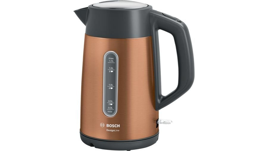 EAN 4242005188284 - Bosch TWK4P439 tetera eléctrica 1,7 L 2400 W Negro, Oro imagen 1