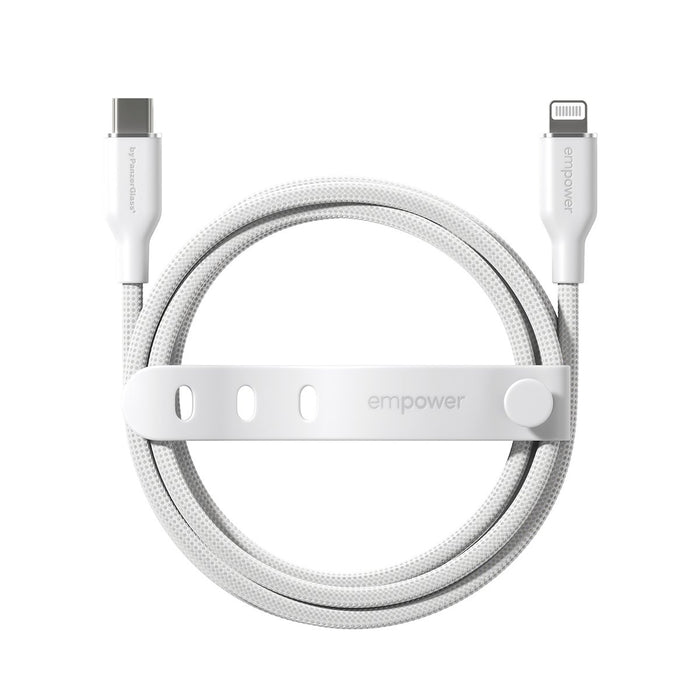 EAN 5715685027710 - PanzerGlass empower™ by ® Racing 60W USB-C to Lightning Cable | USB 2.0 | 1.2M | Silver White cable USB B imagen 4