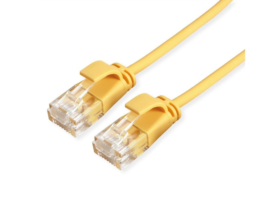 Roline Verde Utp Cable De Red Cat.6a (Class Ea), Lsoh, Slim, Gelb, 5 M