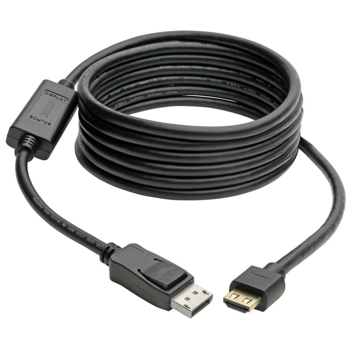Displayport 1.4 To Hdmi Active Adapter Cable (M/M) 4k 60 Hz 4:4:4 Hdr Hdcp 2.2 10 Ft. (3 M)