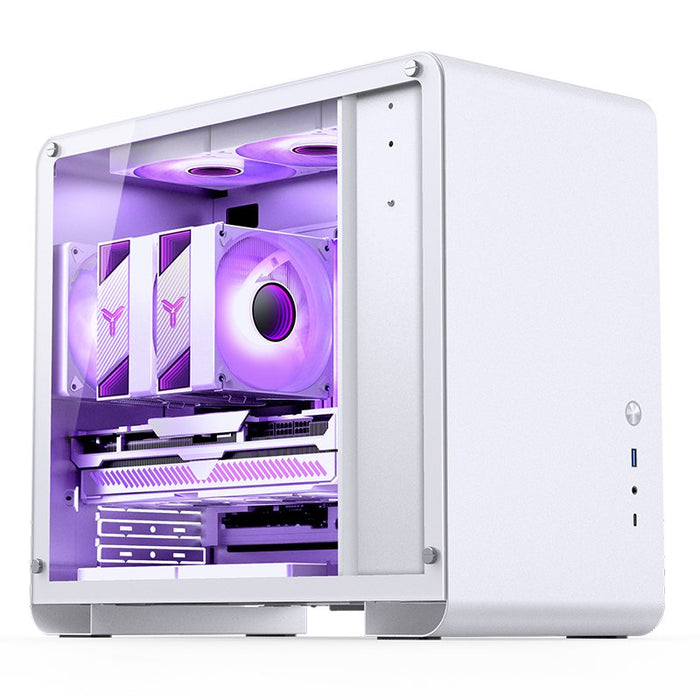 Jonsbo U4 Mini Micro-Atx-Gehäuse, Temperojo Glass - Blanco