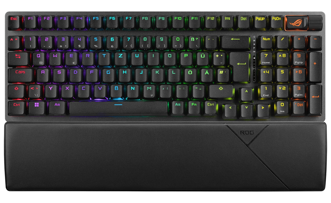 Asus Rog Strix Scope Ii 96 Wireless Teclado Juego Usb + Rf Wireless + Bluetooth Qwerty Inglés De Ee. Uu. Negro