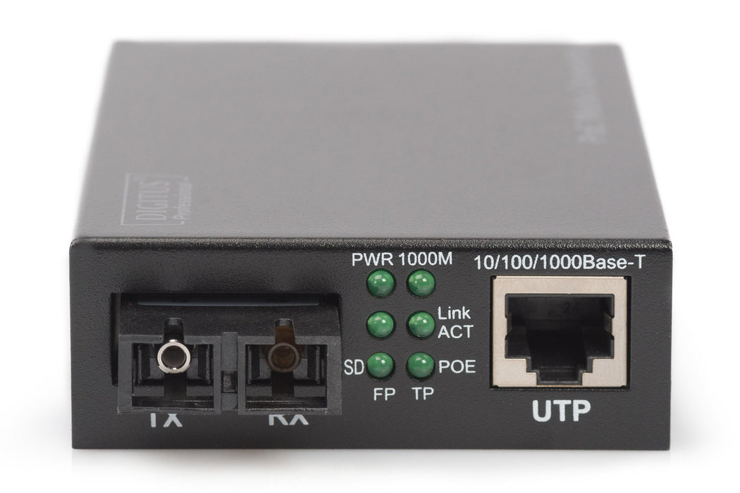 EAN 4016032390039 - Digitus DN-82160 convertidor de medio 1000 Mbit/s 1310 nm Monomodo Negro imagen 5
