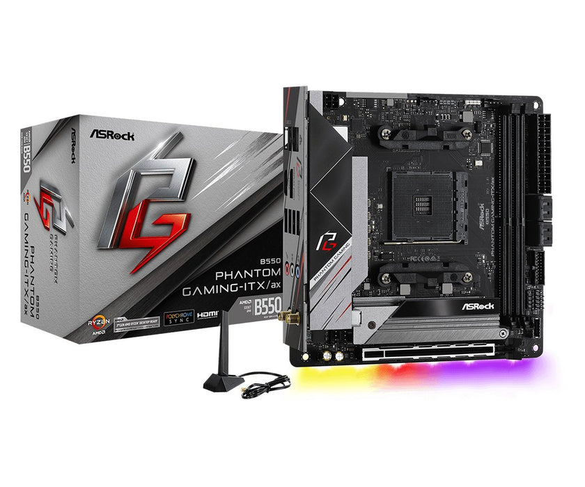 EAN 4710483931611 - Asrock B550 Phantom Gaming-ITX/a AMD B550 Zócalo AM4 mini ITX imagen 1