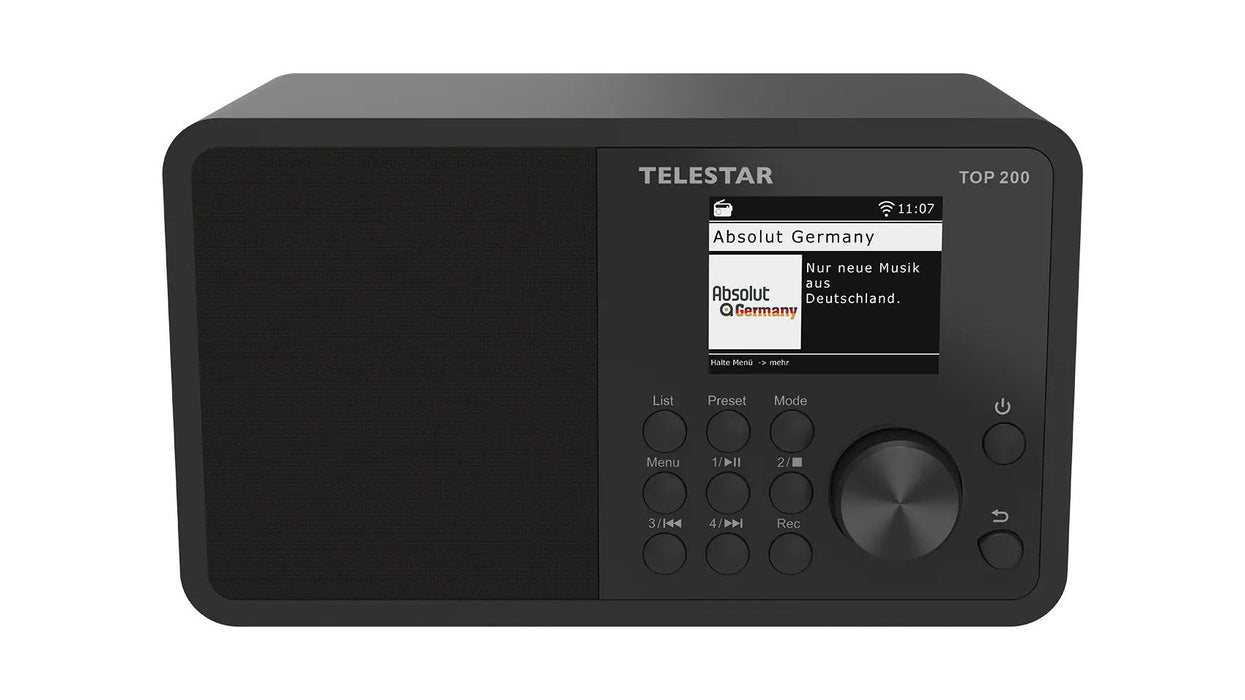 Radio Telestar Top 200 Portátil Analógico Y Digital Negro