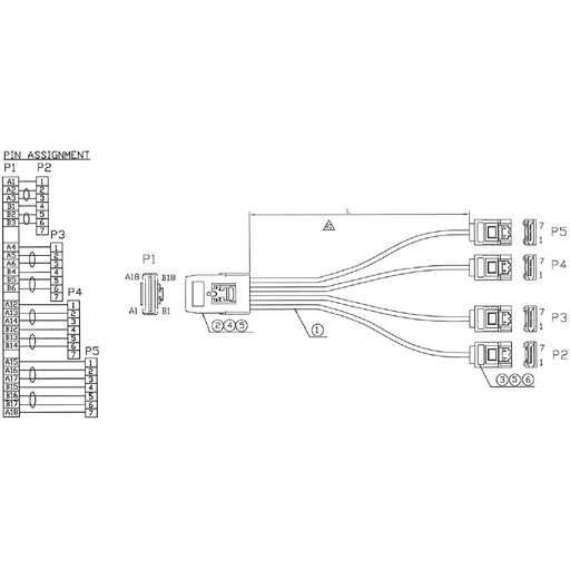 EAN 4043718113637 - InLine 27620A cable Serial Attached SCSI (SAS) 0,75 m Rojo imagen 2