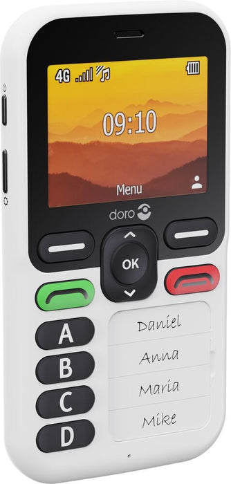 EAN 7322460088453 - Doro Leva X10 6,1 cm (2.4") 117 g Negro, Blanco Teléfono para personas mayores imagen 1