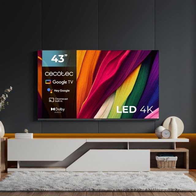 EAN 8435484009782 - Cecotec ALU40043 109,2 cm (43") 4K Ultra HD Smart TV Negro imagen 3