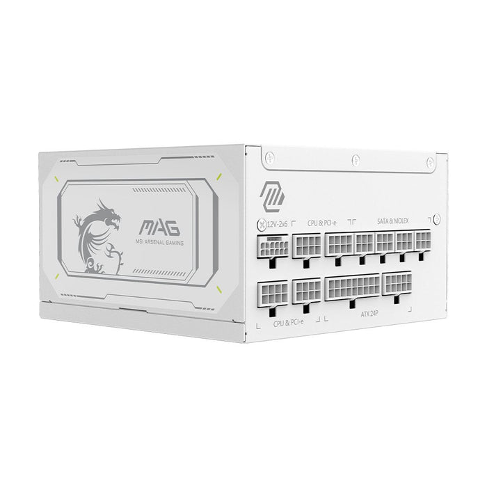 Fuente De Alimentación Msi Mag A1000gl Pcie5 White 1000 W 24-Pin Atx Atx Blanco
