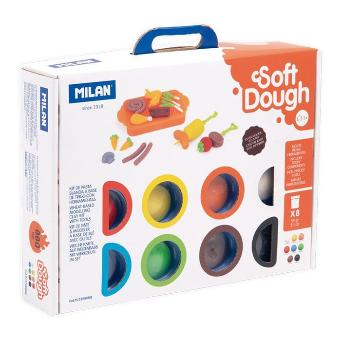EAN 8411574104629 - Milan 913308BBQ compuesto para cerámica y modelaje Pasta para modelar Negro, Azul, Marrón, Verde, Naranja imagen 2