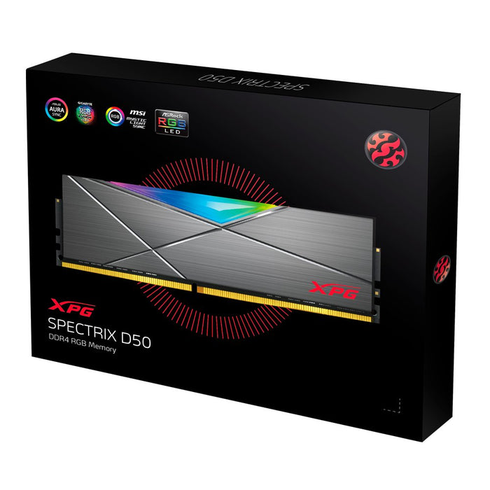 Memoria Ram Adata Xpg Ddr4  8gb 3200mhz Tungsten Grey Dual Color Box Adata Xpg Ddr4  8gb 3200mhz Tungsten Grey Dual Color Box