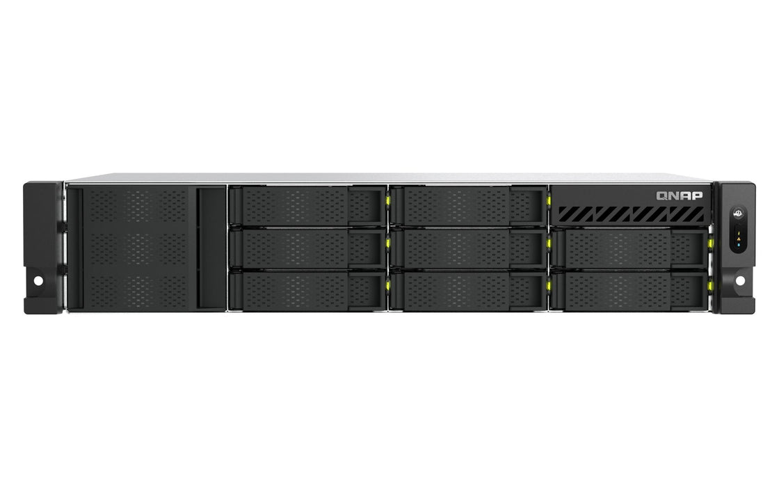 Servidor Nas  Qnap Ts-H1065eu-Rp 10 Compartimentos Montaje En Bastidor Sata-600 / Nvme Ram 8 Gb 2.5 Gigabit Ethernet 2u