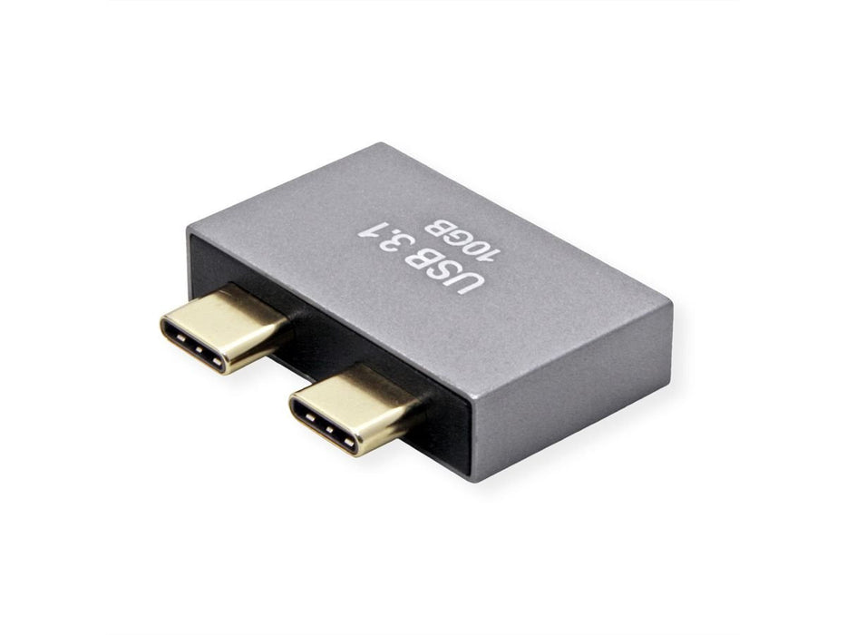 Roline Usb 3.2 Gen 2 Adapter, 2x Usb Typ C - 2x Typ A, St Bu, Silberfarben